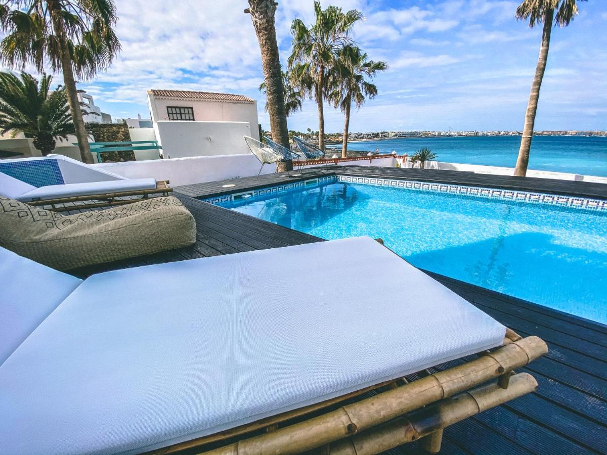 Villa Los Flamencos By Veaco- Beachfront & Pool Corralejo Exterior foto